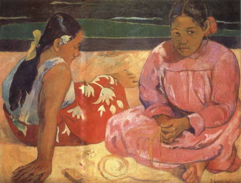Paul Gauguin Two Women on the Beach Norge oil painting art